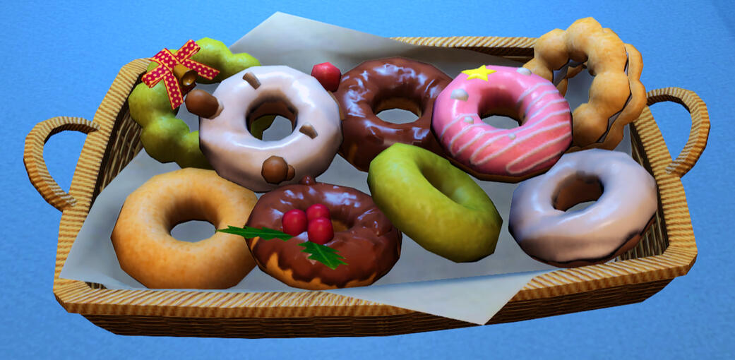 Festive Donut Tray: 5k gil